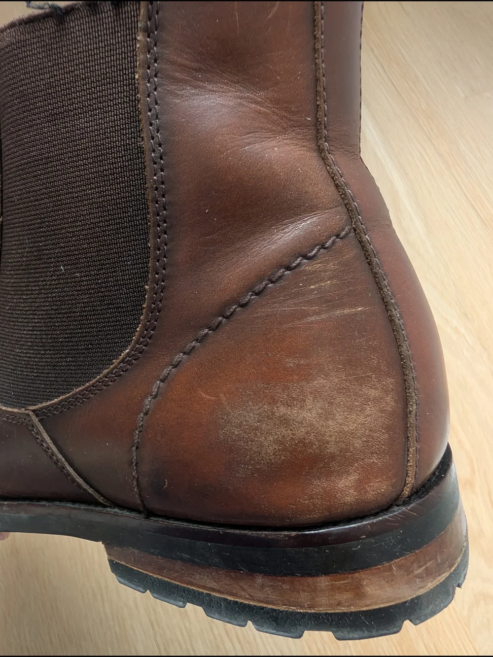 Men's Brown Leather Chelsea Boots - Classic Slip-On Style